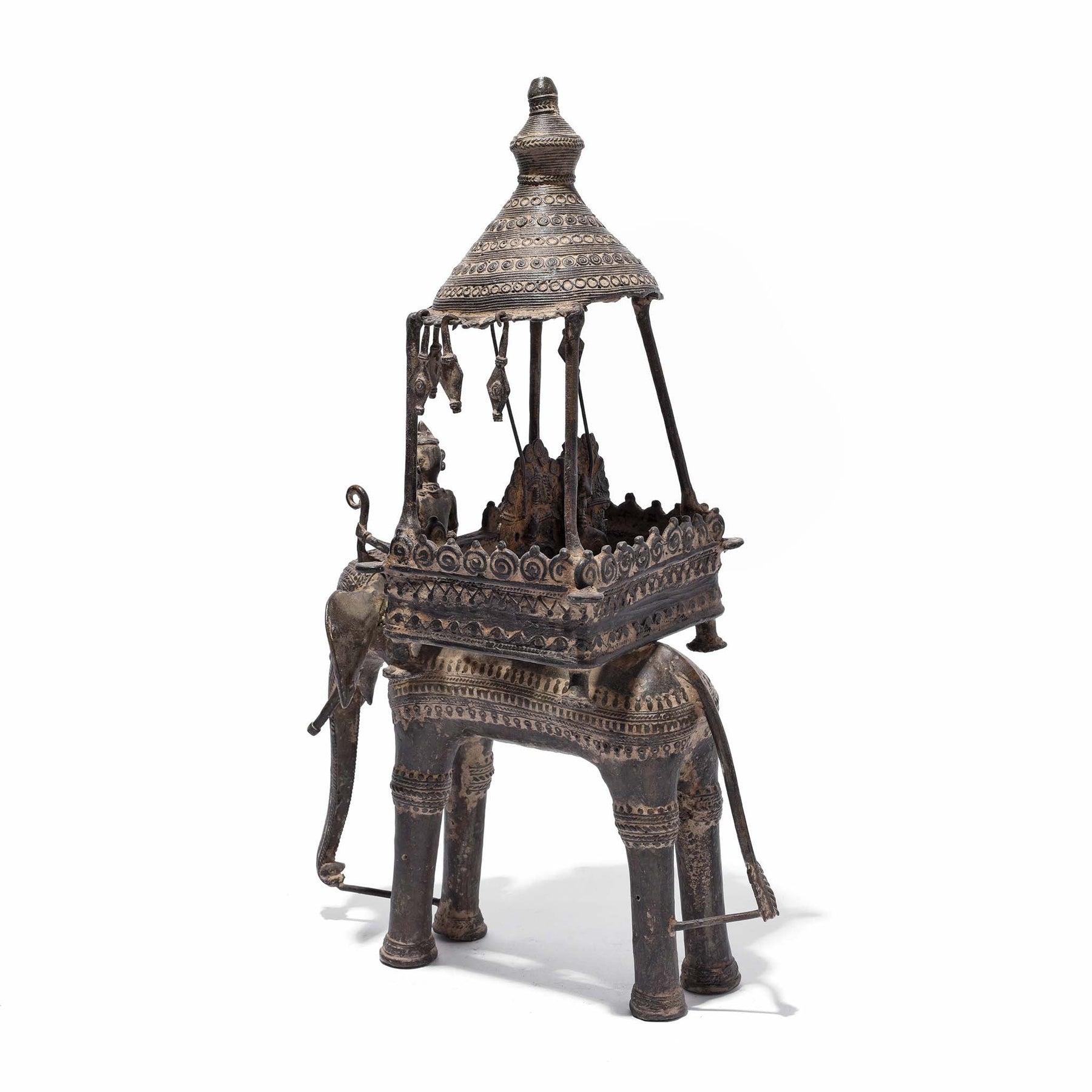 Bastar Danteshwari on an Elephant From Chhattisgarh - 19thC