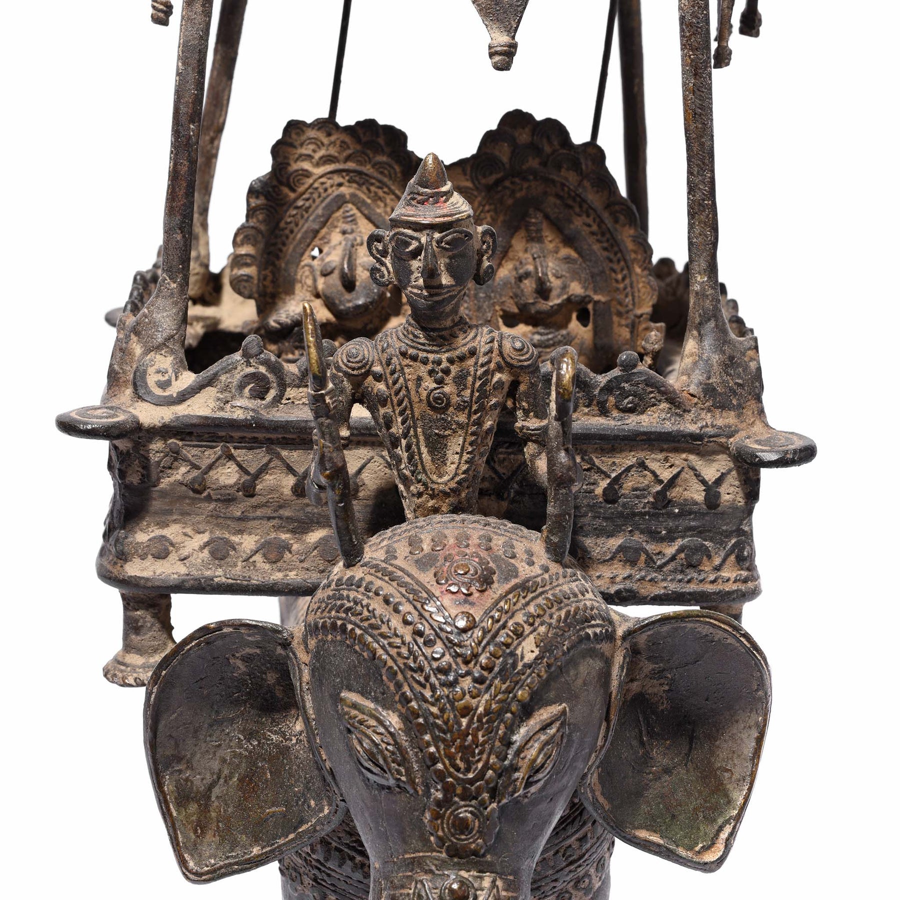 Bastar Danteshwari on an Elephant From Chhattisgarh - 19thC