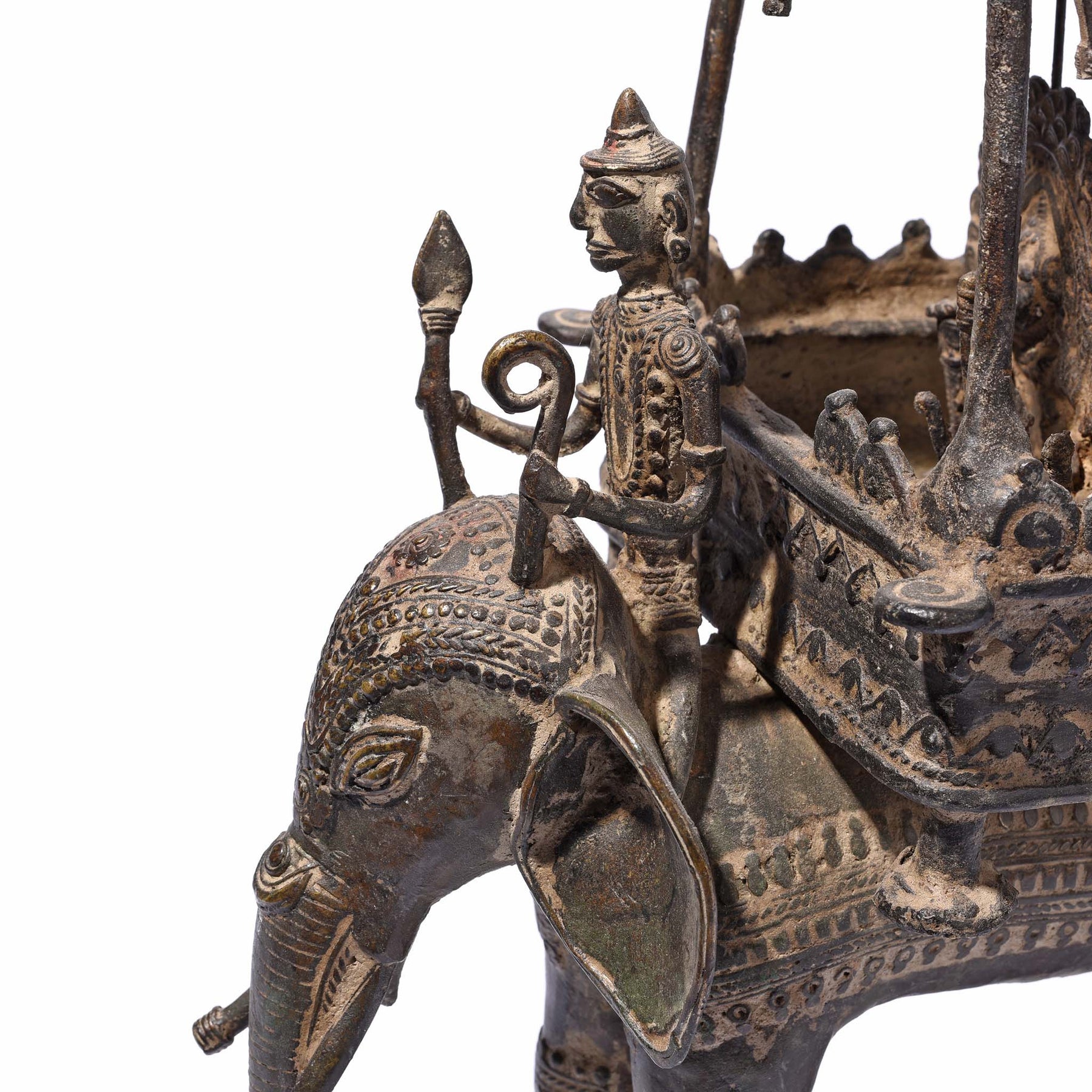 Bastar Danteshwari on an Elephant From Chhattisgarh - 19thC
