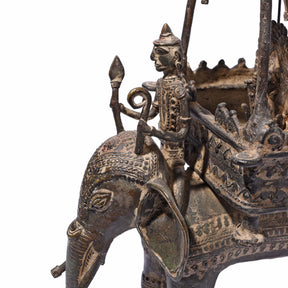 Bastar Danteshwari on an Elephant From Chhattisgarh - 19thC