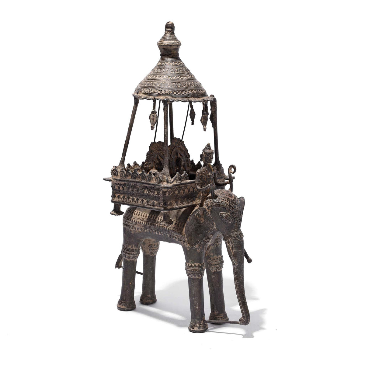 Bastar Danteshwari on an Elephant From Chhattisgarh - 19thC