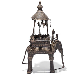 Bastar Danteshwari on an Elephant From Chhattisgarh - 19thC
