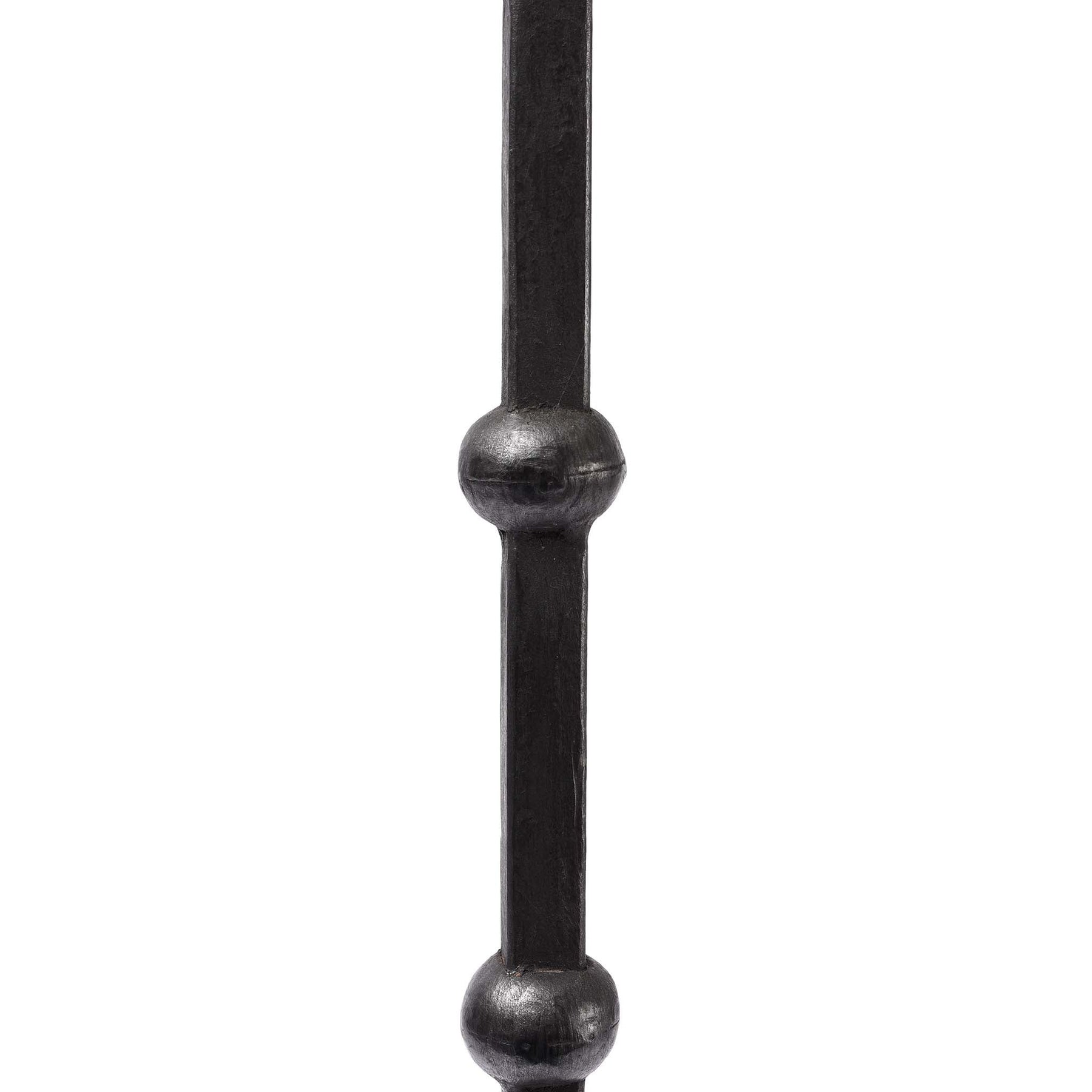 Hand Wrought Iron Candlestick From Rajasthan