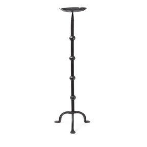 Hand Wrought Iron Candlestick From Rajasthan