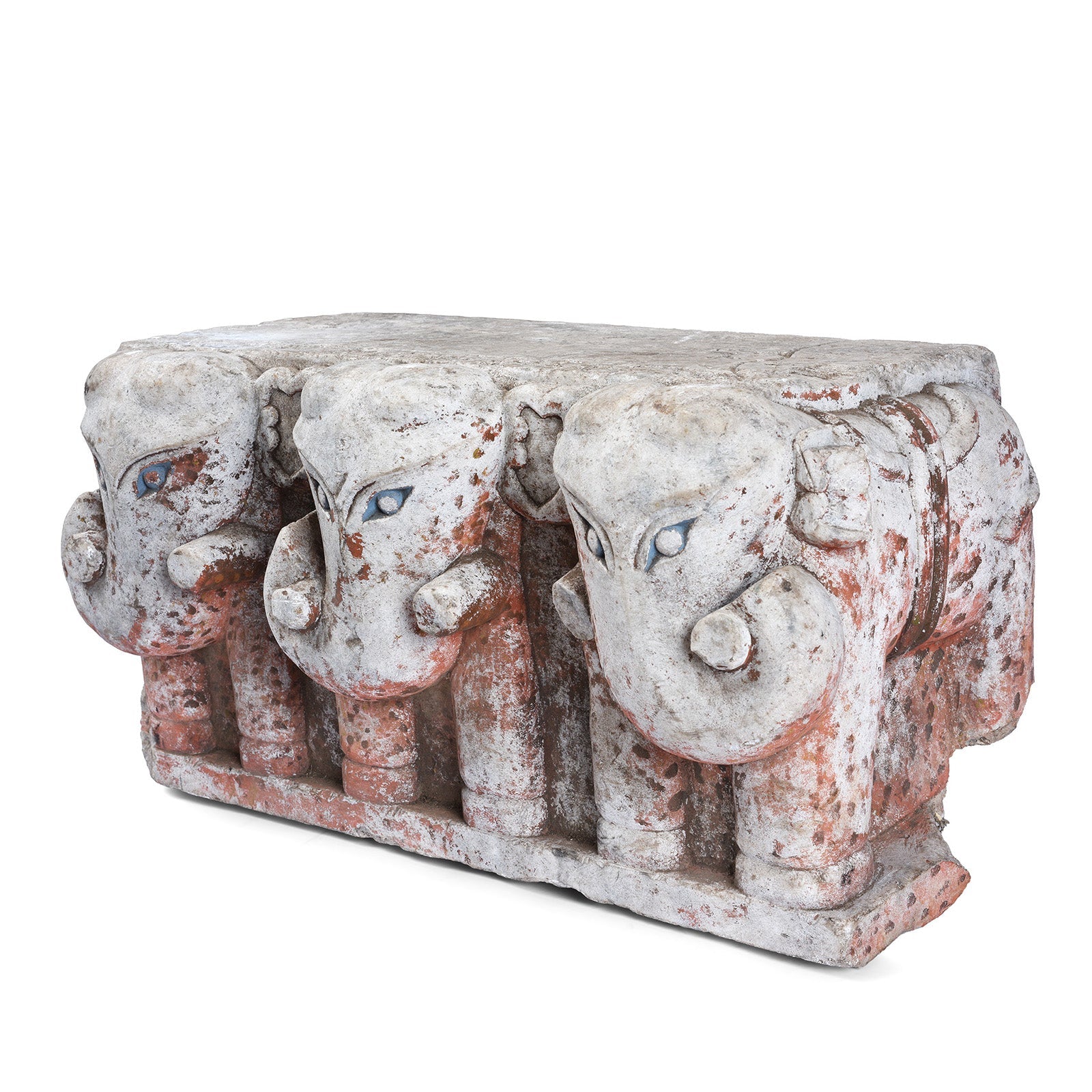 Marble Elephants Door Base - Early 19th Century