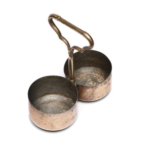 Brass 2 Way Dusakar Pickle Dish - Ca 1940