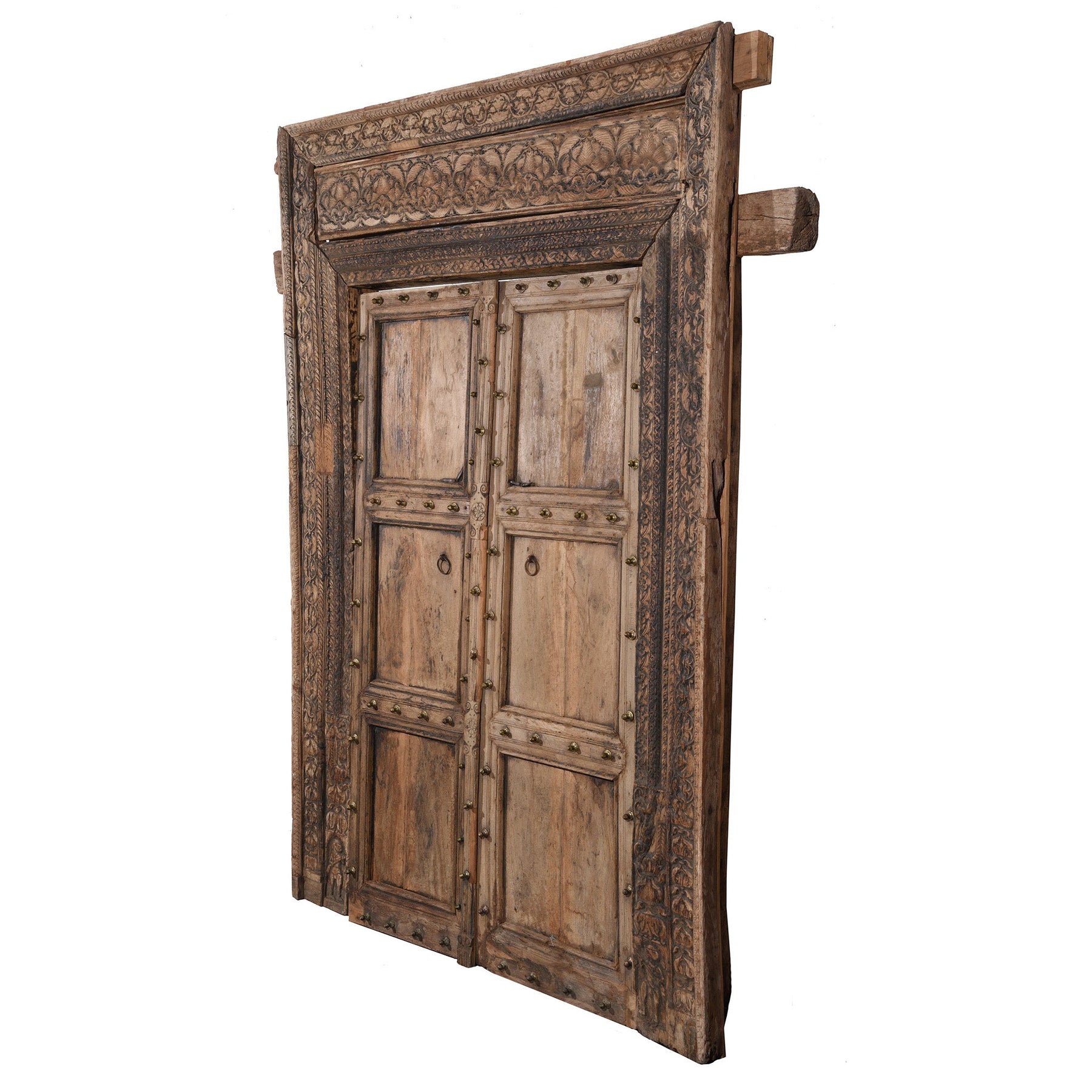 Carved Teak Door From The Punjab - 18thC