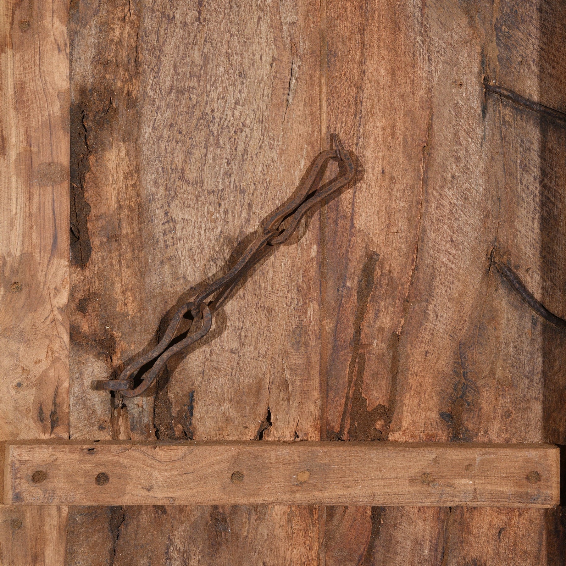Carved Teak Door From The Punjab - 18thC