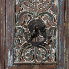 Old Painted Indian Doors From Gujarat - 19thC