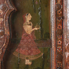 Painted Indian Windows From Bikaner - 19thC