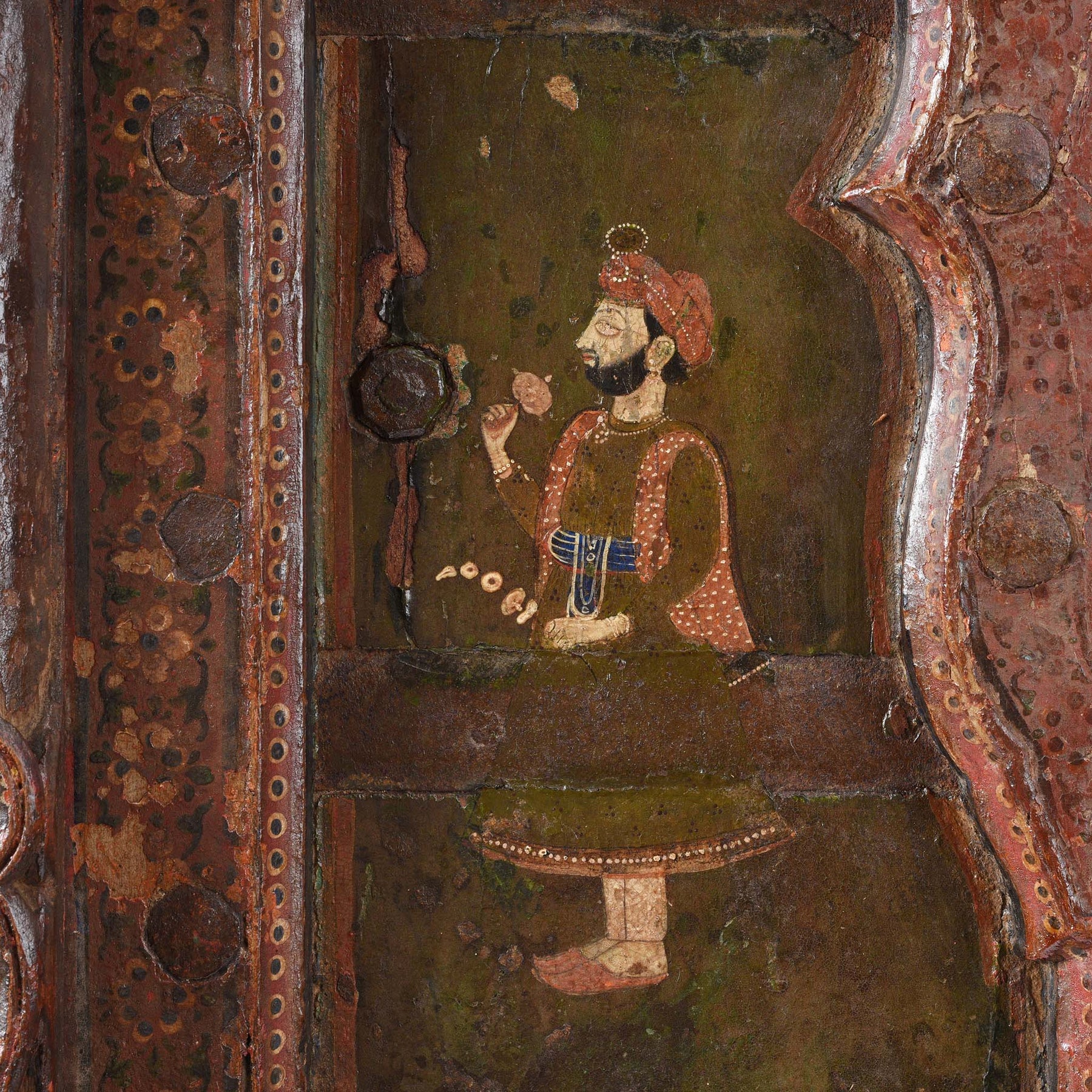 Painted Indian Windows From Bikaner - 19thC