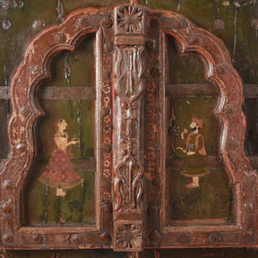 Painted Indian Windows From Bikaner - 19thC
