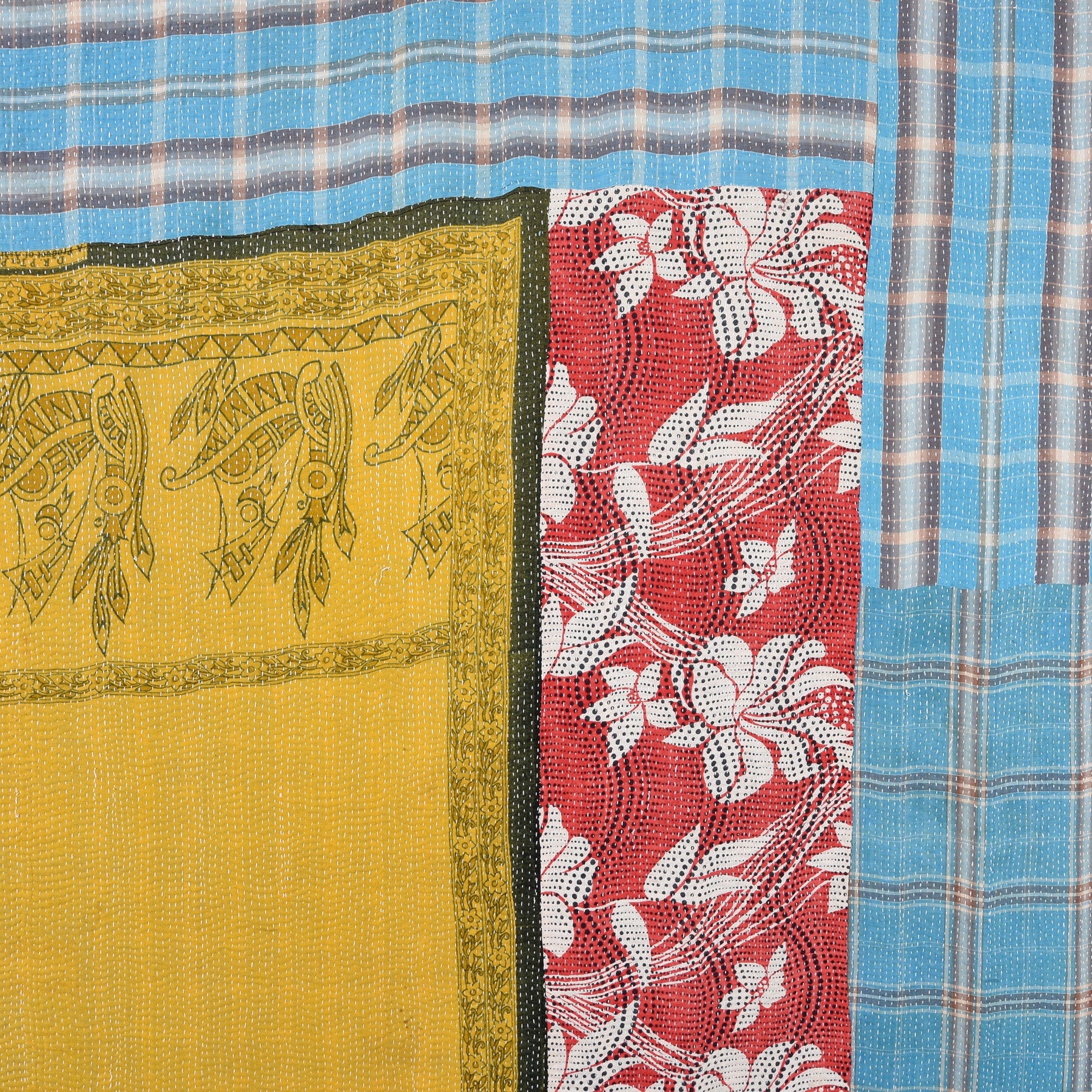 Vintage Bengali Kantha Throw - King Size