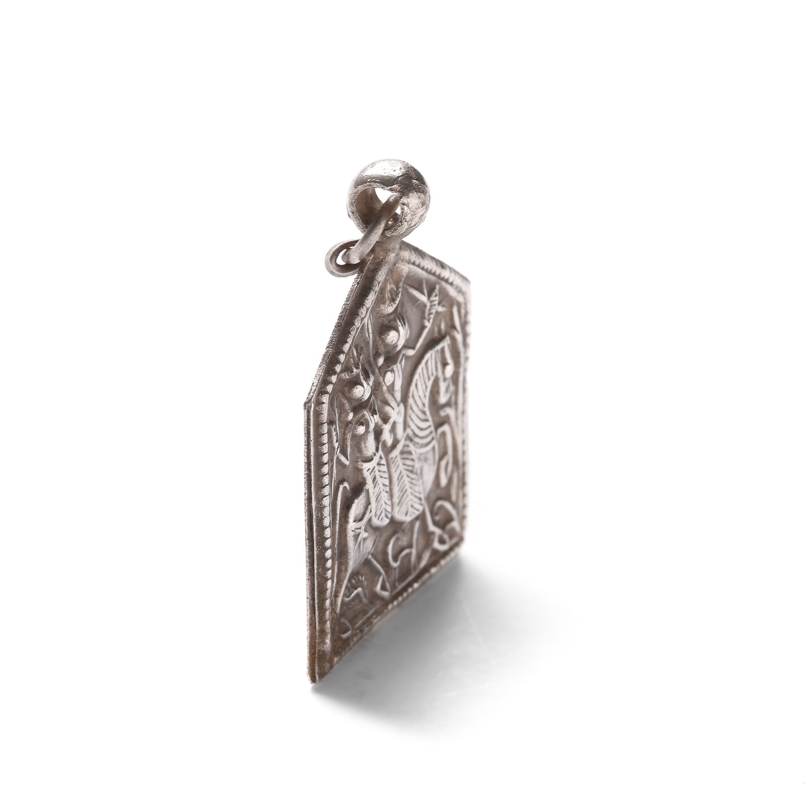 Tribal Silver Bhumiya Raj Amulet - 19th Century