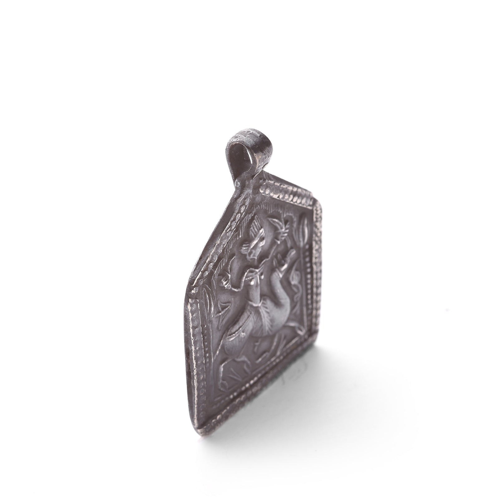 Tribal Silver Bhumiya Raj Amulet - 19th Century