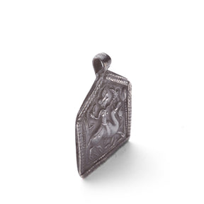 Tribal Silver Bhumiya Raj Amulet - 19th Century