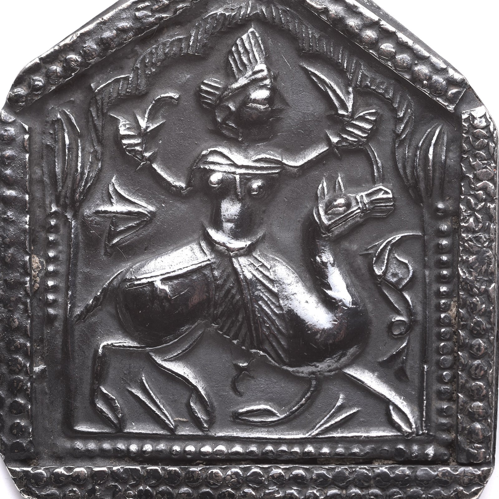 Tribal Silver Bhumiya Raj Amulet - 19th Century