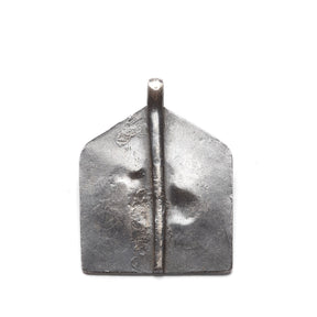 Old Tribal Silver Bhumiya Raj Amulet from Rajasthan - 19th Century
