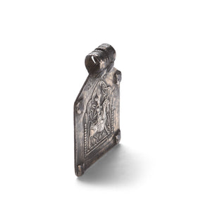 Tribal Silver Ramdeoji Amulet from Rajasthan - 19th Century