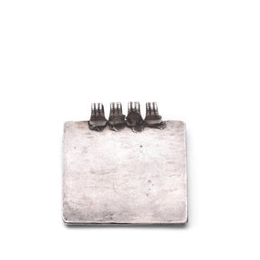 Tribal Silver Ganesh & Lakshmi Amulet - 19th Century