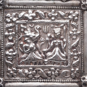Tribal Silver Ganesh & Lakshmi Amulet - 19th Century