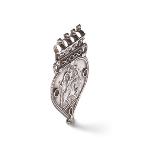 Tribal Silver Bhumiya Raj Amulet - 19th Century