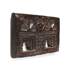 Carved Jackfruit Votive Panel From Andhra Pradesh - Ca 1900