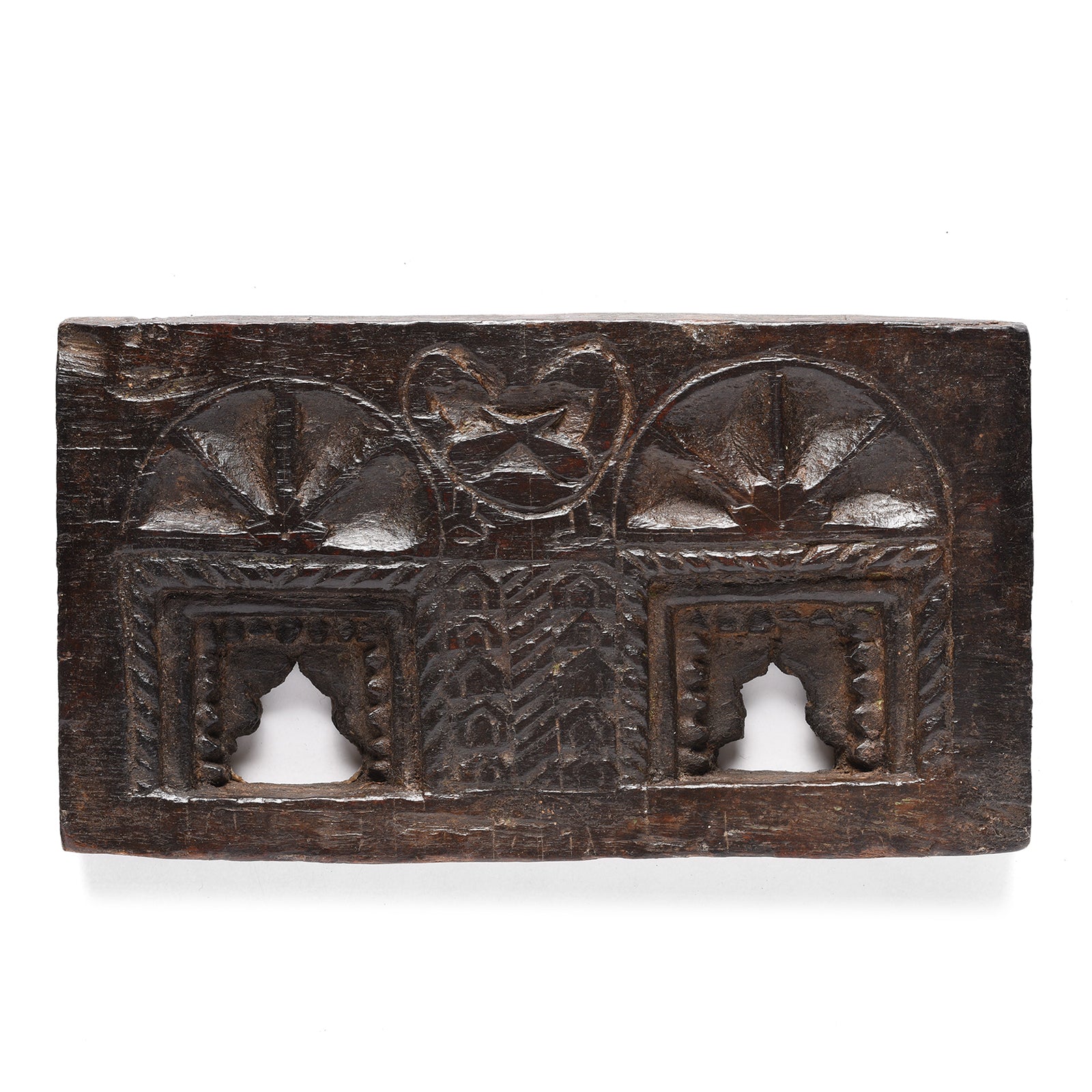 Carved Jackfruit Votive Panel From Andhra Pradesh - Ca 1900