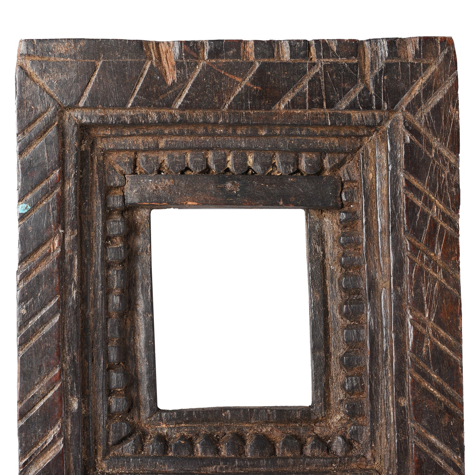 Carved Teak Votive Panel From Andhra Pradesh - Ca 1920's