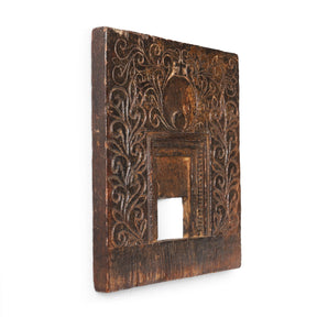 Carved Tribal Votive Panel From Andhra Pradesh - Ca 1920