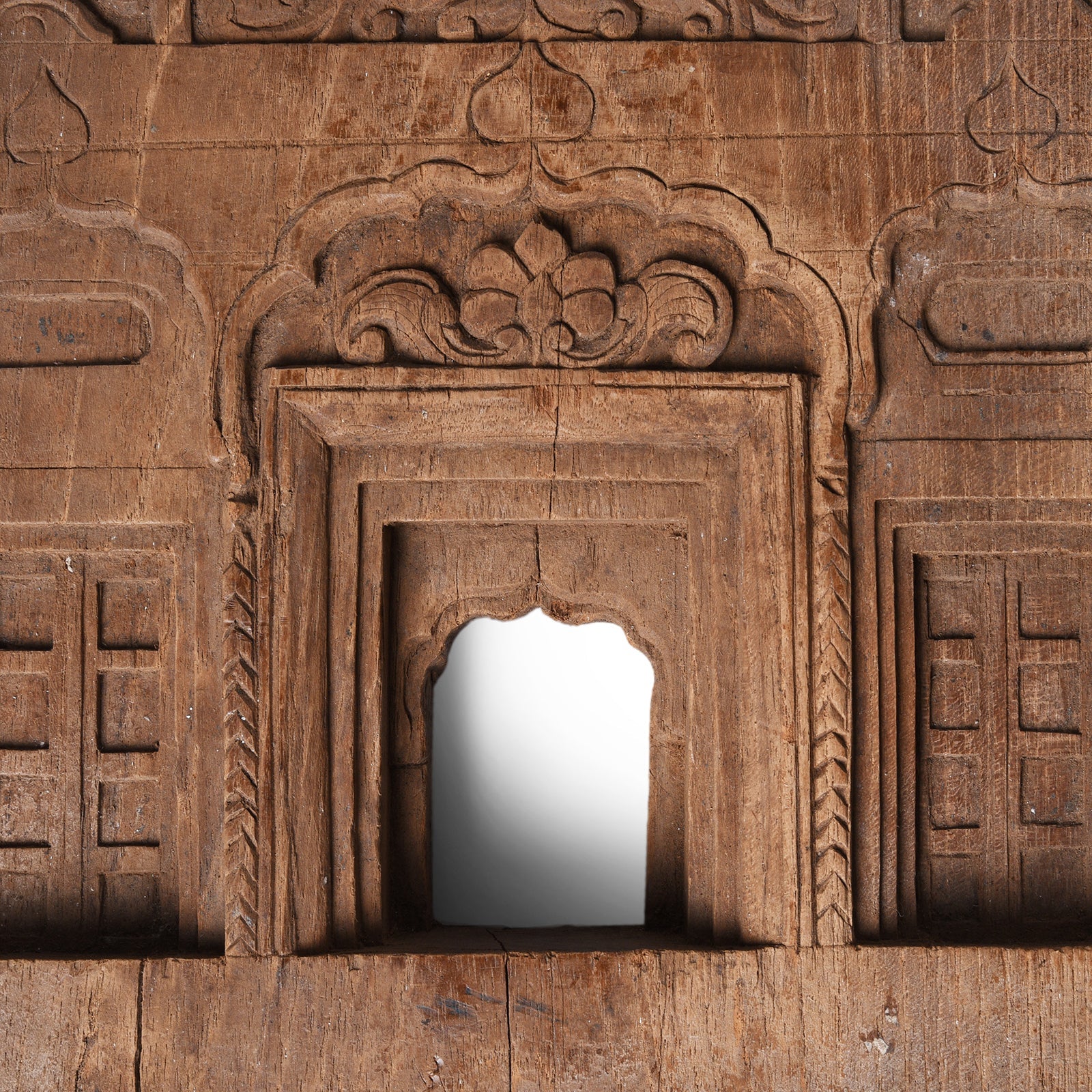 Carved Teak Votive Panel From Andhra Pradesh -Ca 1920