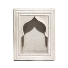 Large Marble Mughal Single Lamp Niche - Mughal Style