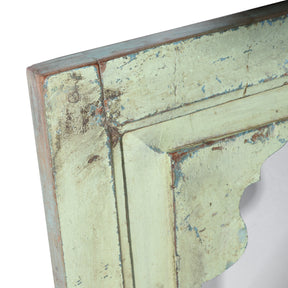 Green Mihrab Mirror Frames Made From Old Teak