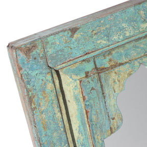 Green Mihrab Mirror Frames Made From Old Teak