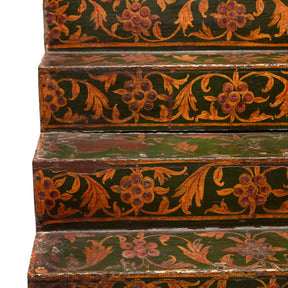 Painted Singhasan From Bikaner - 19th Century