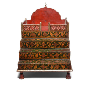 Painted Singhasan From Bikaner - 19th Century