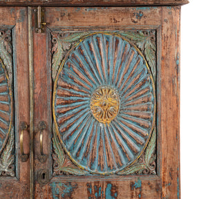Indian Almirah Cabinet From Gujarat - 19thC