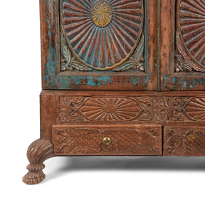 Indian Almirah Cabinet From Gujarat - 19thC