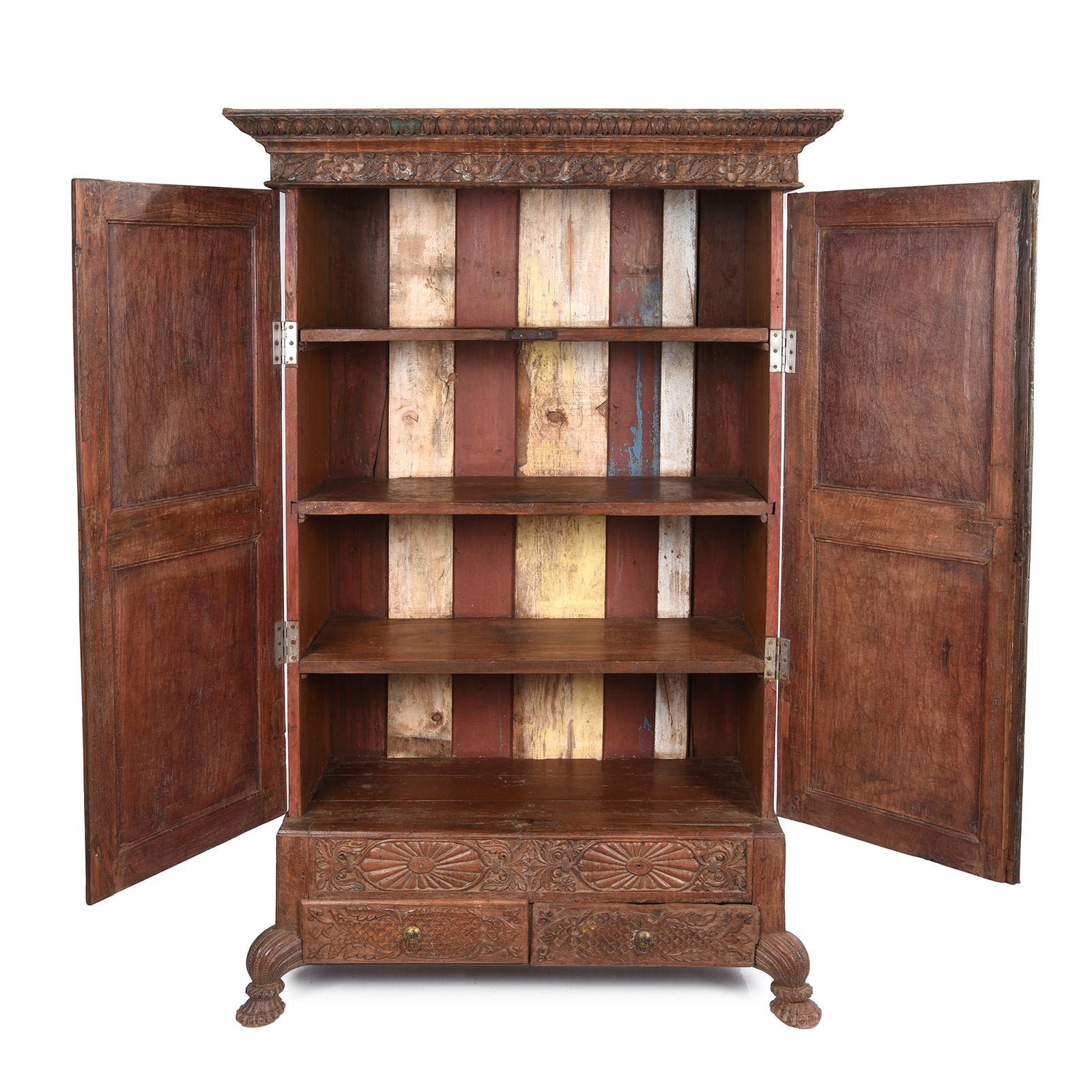 Indian Almirah Cabinet From Gujarat - 19thC