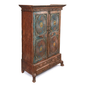 Indian Almirah Cabinet From Gujarat - 19thC