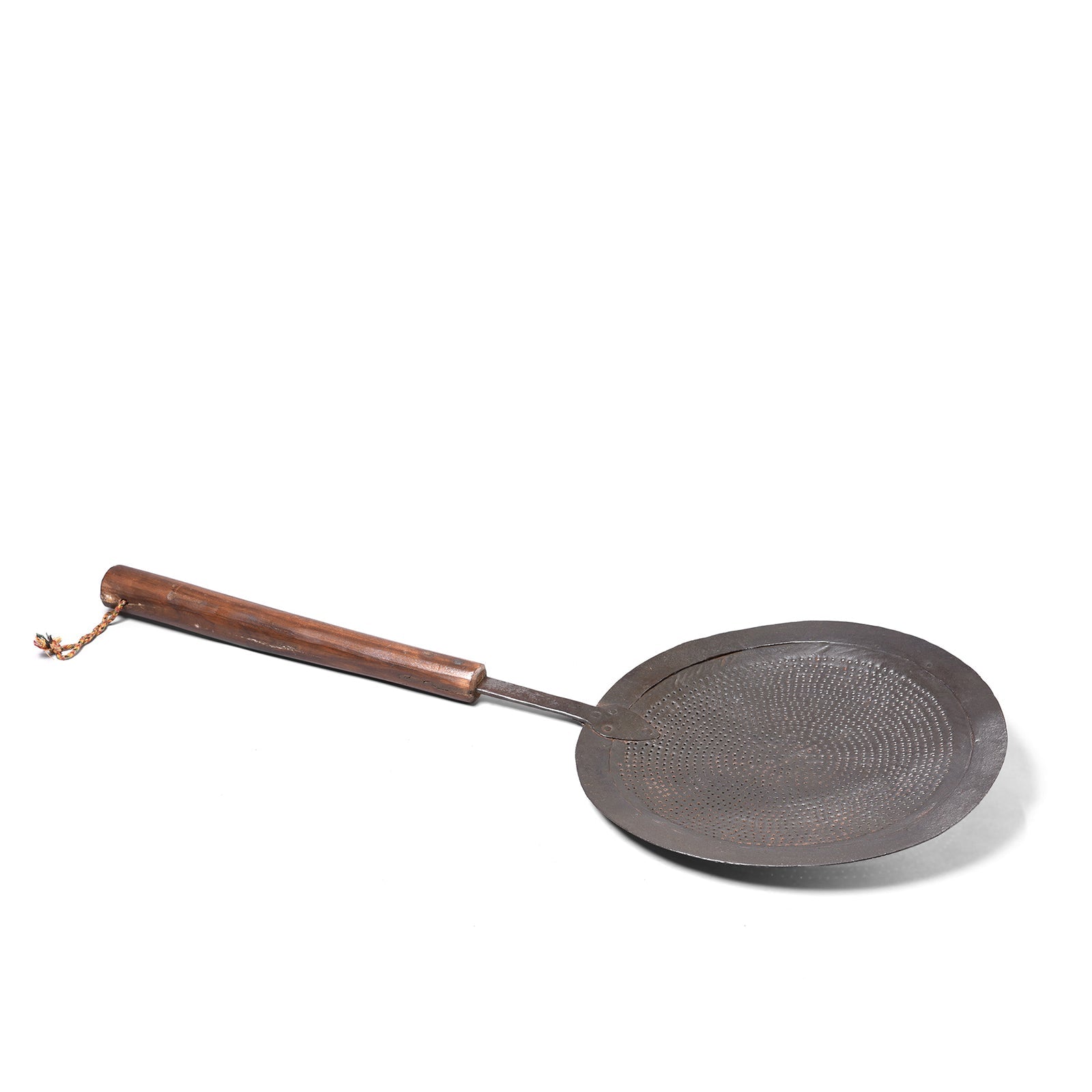 Old Iron Strainer Spoon From Rajasthan - Circa 1920
