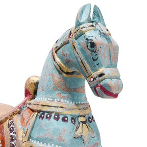 Painted Wooden Marwari Horse From Rajasthan