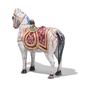 Painted Wooden Marwari Horse From Rajasthan