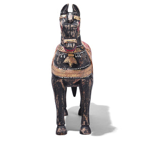 Painted Wooden Marwari Horse From Rajasthan