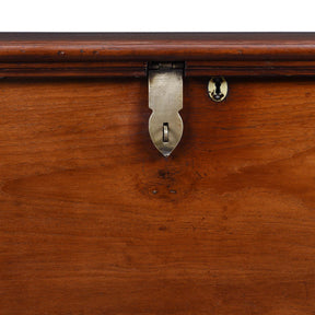 Brass Bound Teak Chest From India - 19thC