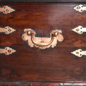 Brass Bound Indian Teak Chest - 19th Century
