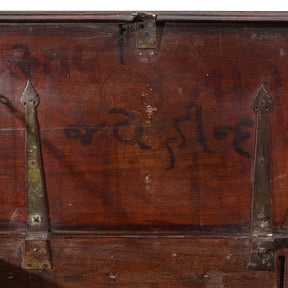 Brass Bound Indian Teak Chest - 19th Century