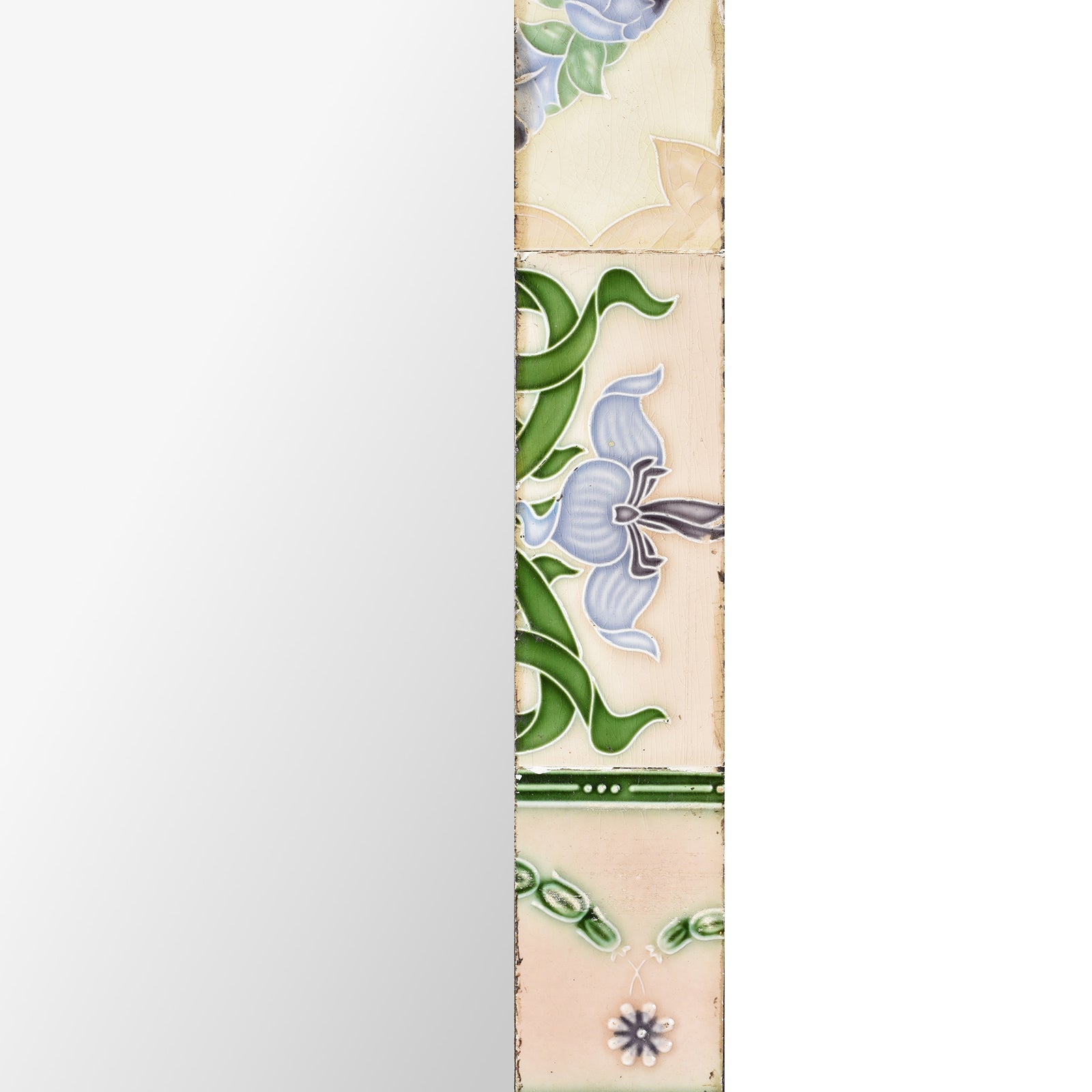 Mirror Made From Old Japanese Ceramic Tiles