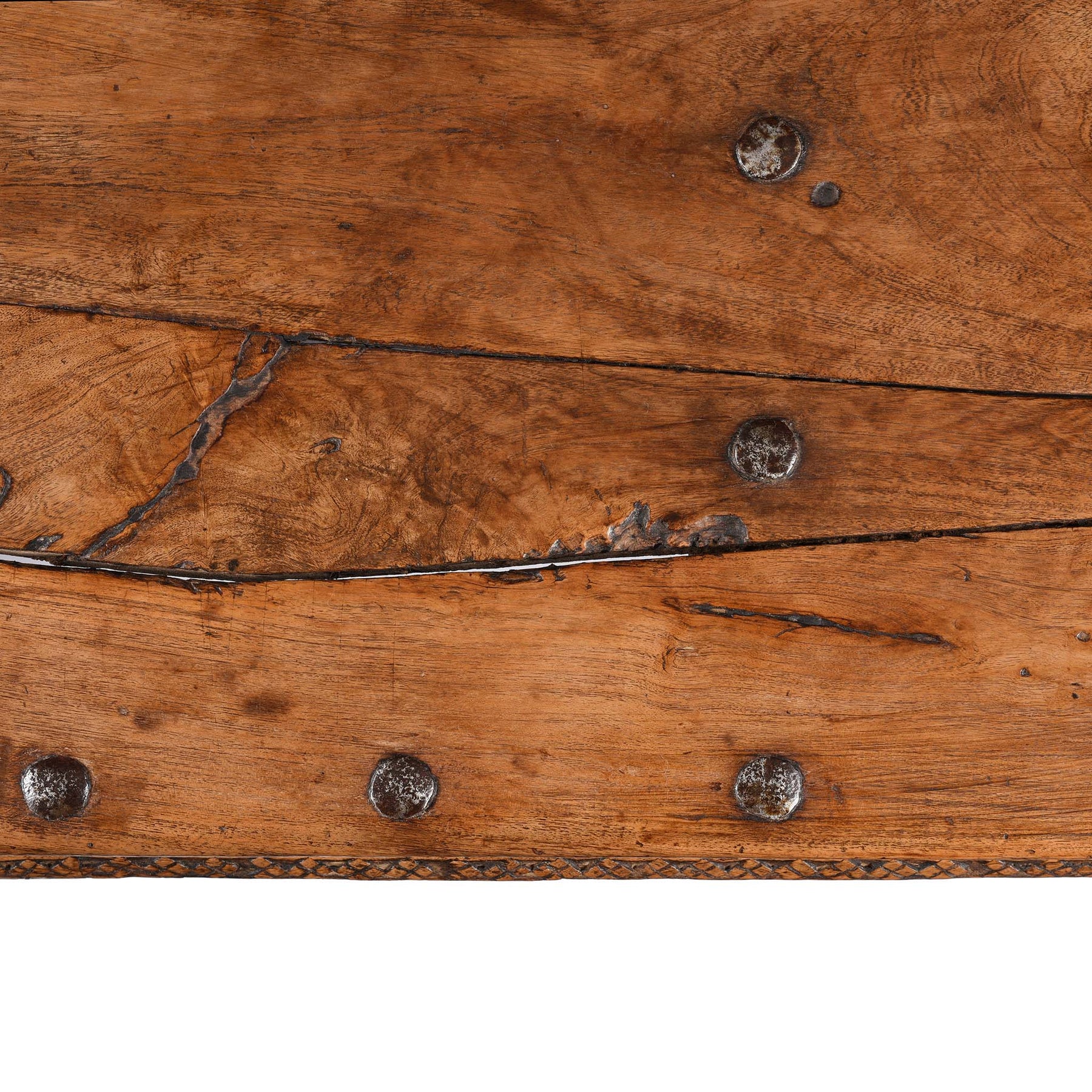 Indian Acacia Wood Takhat Coffee Table From Rajasthan- 19thC