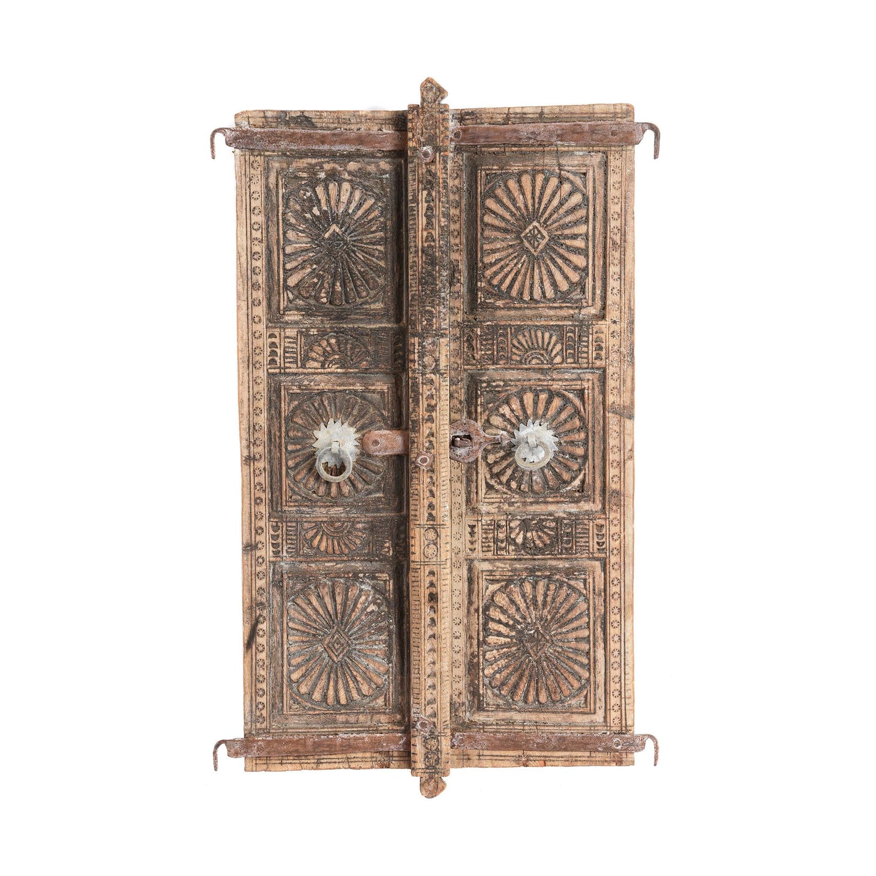 Old Carved Indian Window From Rajasthan - 19thC